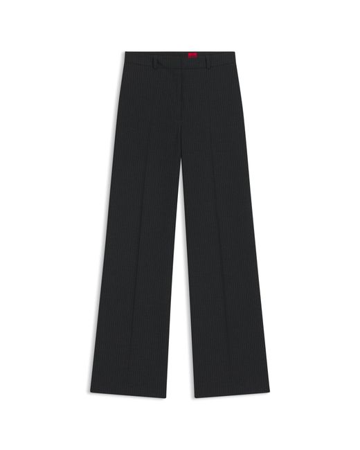 HUGO Black Regular-Fit Trousers