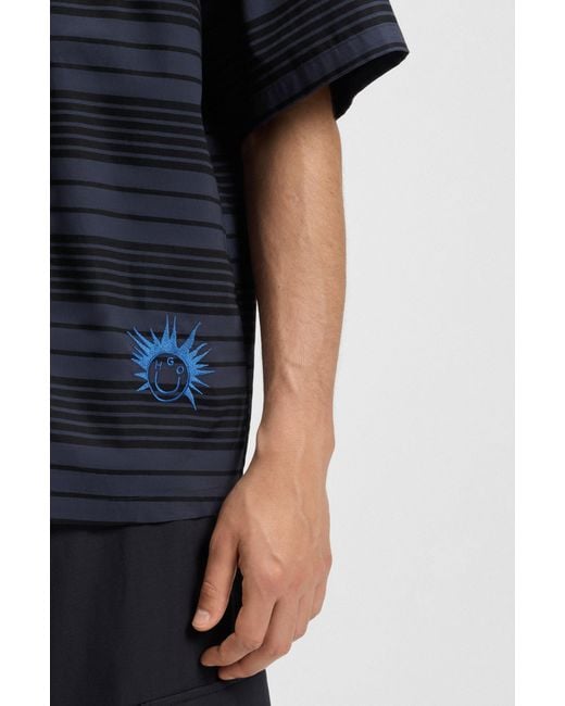 HUGO Dark Blue Men's Casual Shirts Size M for men