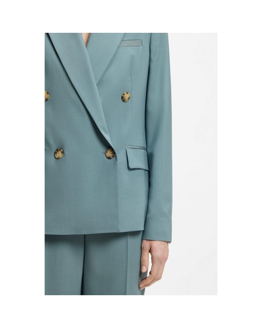 Boss Blue Regular-Fit Blazer