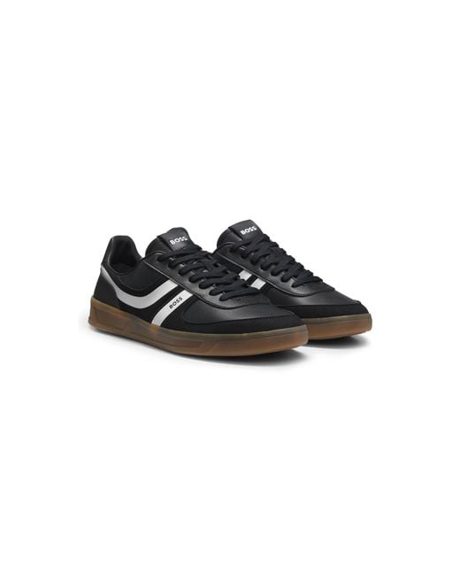 Boss Black Low-Top Trainers With A Contrast Gum Sole for men