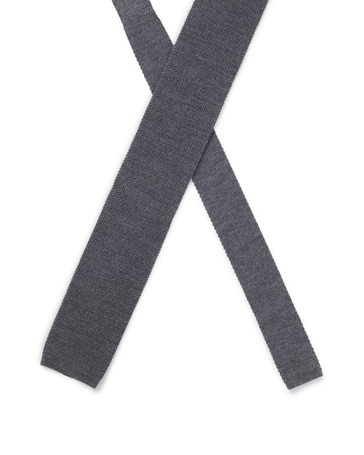 Boss Beckham X Strickkrawatte Aus Wolle in Gray für Herren