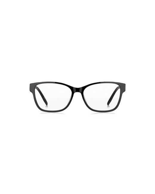Boss Black Acetate Optical Frames With Double B Monogram