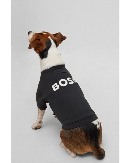 Boss Black Dog T-shirt In Cotton-blend Jersey