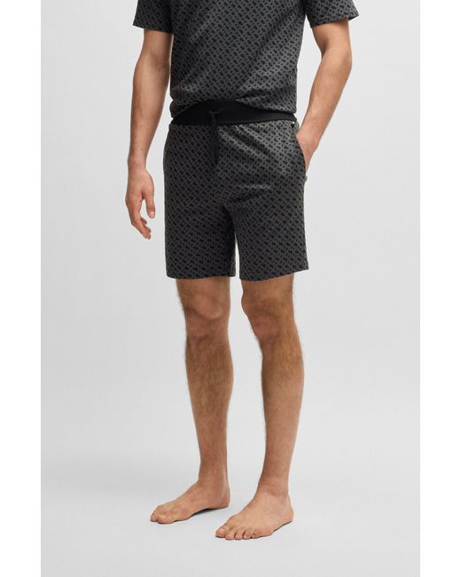 Boss Black Patterned Men's Nightwear Size L for men