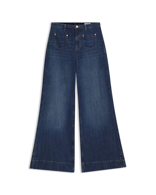 Boss Blue Flared-Fit Jeans