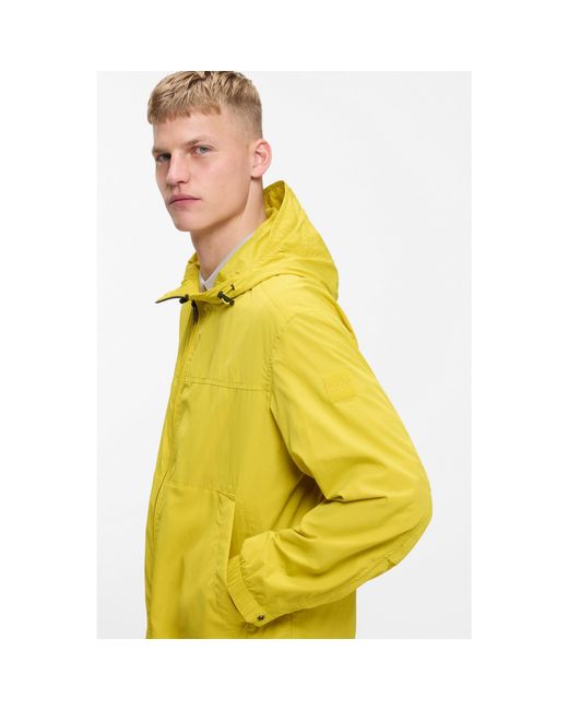 Boss Yellow Regular-Fit Windbreaker for men