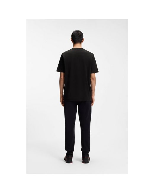 HUGO Black X Rb Cotton T-Shirt With Bull Motif for men