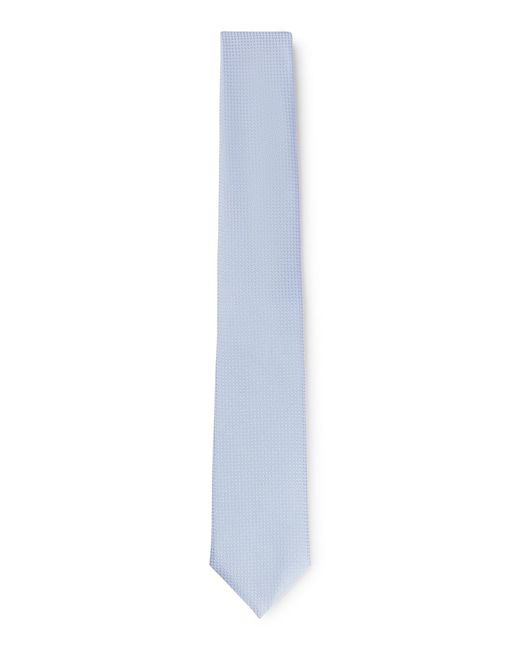 Cravate en soie mélangée à motif jacquard Boss pour homme en coloris White