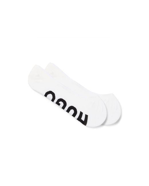 HUGO Metallic Two-Pack Of Invisible Socks With Silicone Heel