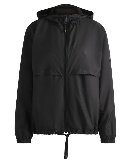 Boss Black Wasserdichte Reitsport-Regenjacke Mit Double-B-Monogrammen