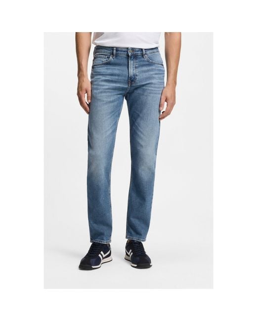 Boss Blue Maine Regular-Fit Jeans for men