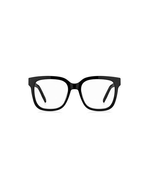 Boss Black Acetate Optical Frames With Double B Monogram