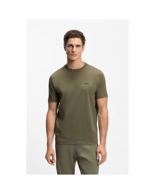 Boss Green Stretch-Cotton T-Shirt With Logo Detail for men