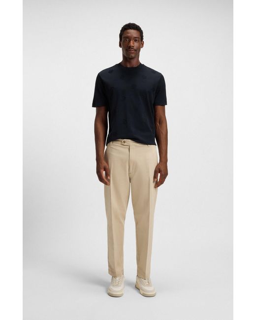 Boss Dark Blue Men's T-shirts Size M for men