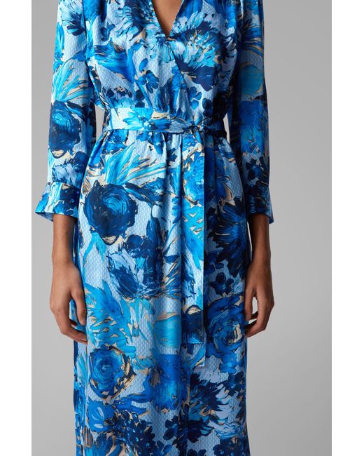 hugo boss blue dress