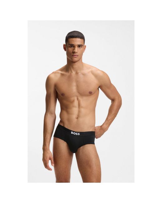 Boss Black Three-Pack Low-Rise Briefs for men