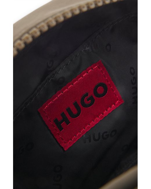 HUGO Crossbodytas Met Rubberen 3D-Logopatch in het Gray voor heren