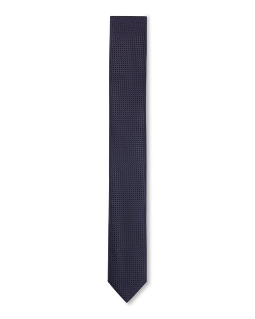 HUGO Krawatte aus Seide mit durchgehendem Jacquard-Muster in Blue für Herren