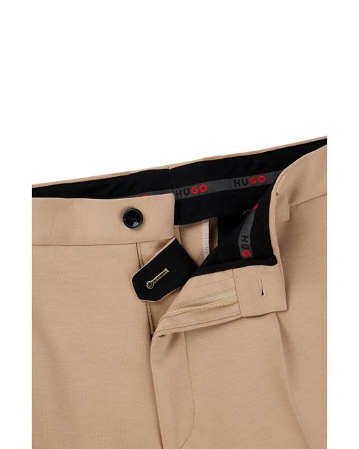 HUGO Red Modern-fit Trousers In Performance-stretch Jersey for men