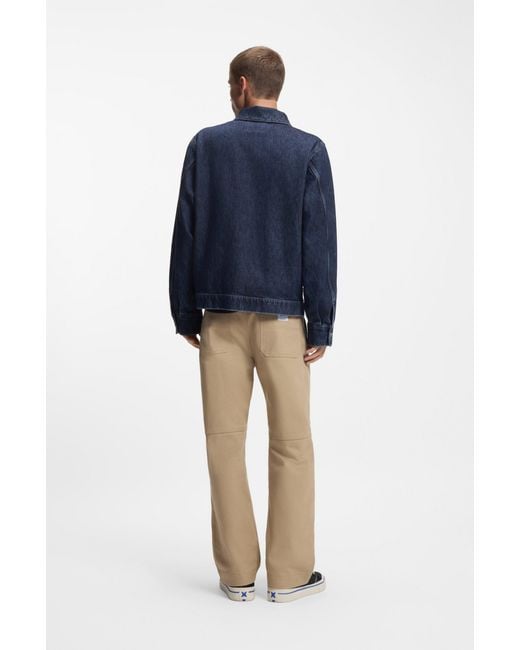 HUGO Dark Blue Men's Blue Collection Size M for men