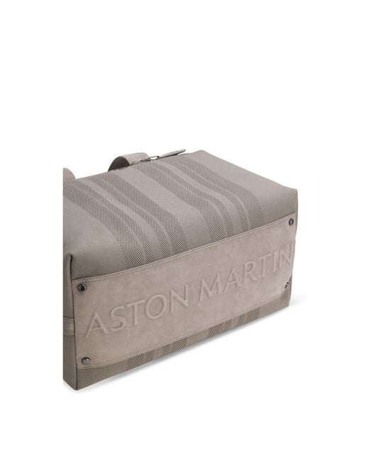 Boss Gray X Aston Martin Knitted Holdall With Suede Trims for men