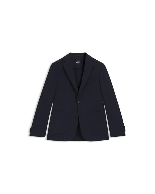 Boss Blue Slim-Fit Suit Jacket for men
