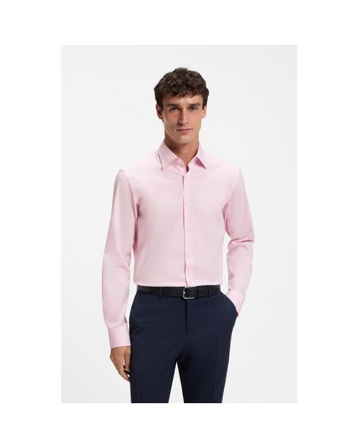 Boss White Regular-Fit Shirt for men