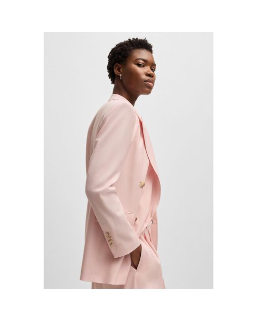 Boss Pink Regular-Fit Blazer