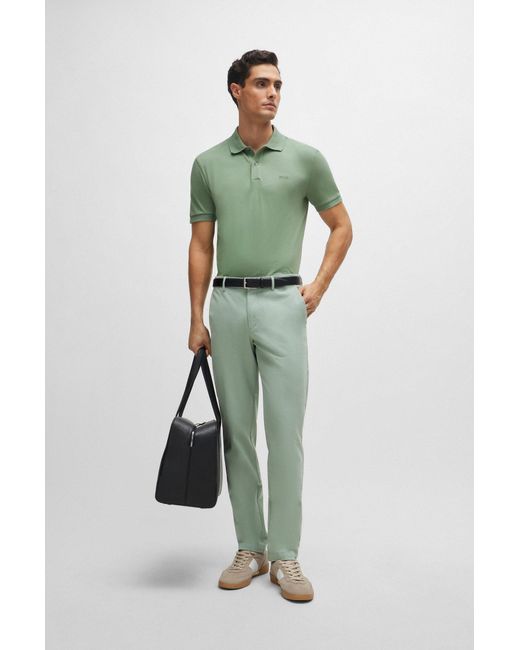 Boss Green Slim-fit Chinos In Stretch-cotton Gabardine for men