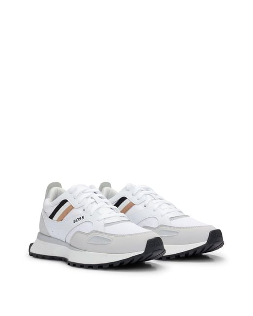Boss Sneakers im Laufschuh-Stil mit EVA-Gummisohle in White für Herren