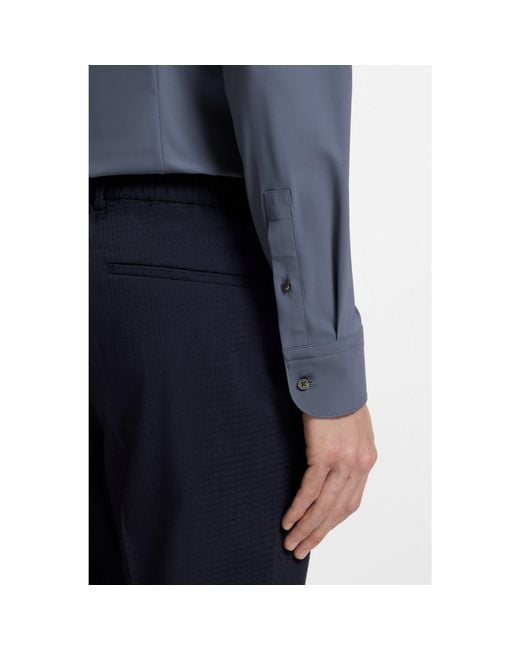 Boss Blue Slim-Fit Shirt for men