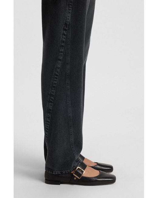 Boss Black Ballerinas Aus Leder Mit Schließe Auf Dem Riemen