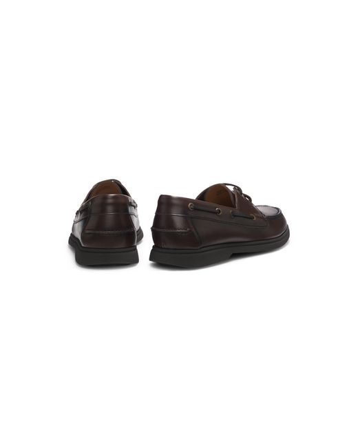 Boss Brown Boat Shoes for men
