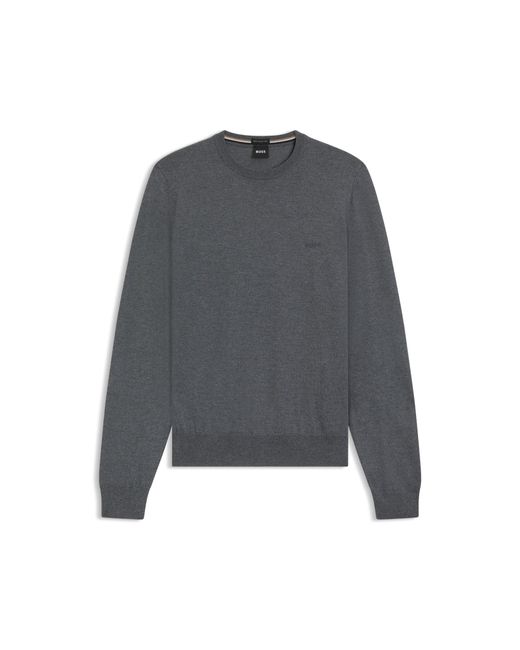 Boss Gray Regular-Fit Sweater for men