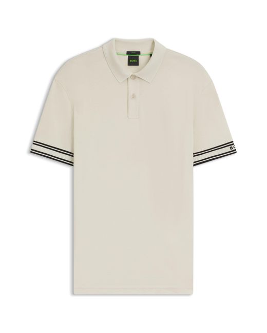 Boss Natural Light Beige Men's Polo Shirts Size Xxl for men