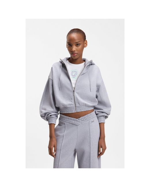 HUGO Blue Relaxed-Fit Hoodie