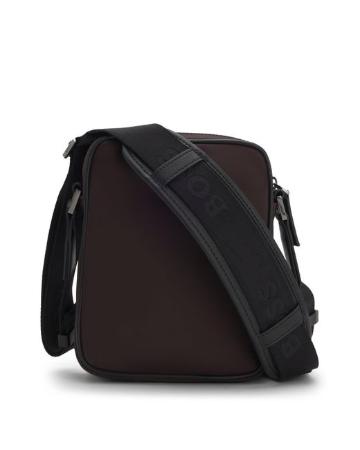 Boss Reporter-Tasche Aus Twill Mit Double-B-Monogramm in Black für Herren