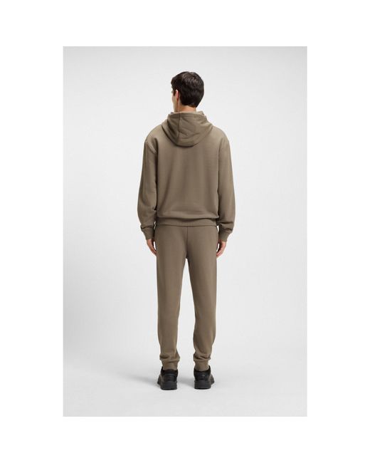 HUGO Natural Relaxed-Fit Tracksuit Set for men