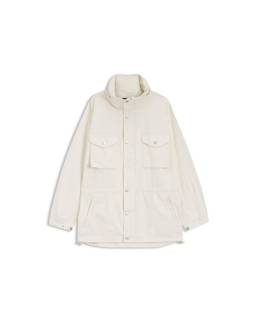 Boss White By Beckham Parka Jacket for men