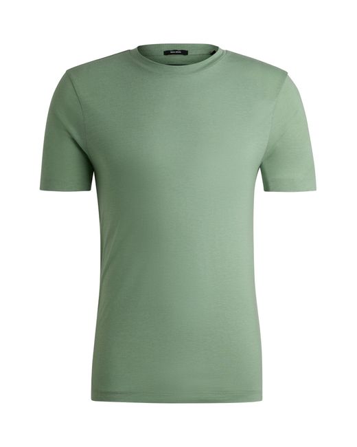 Boss Green Slim-fit T-shirt In Performance Fabric for men