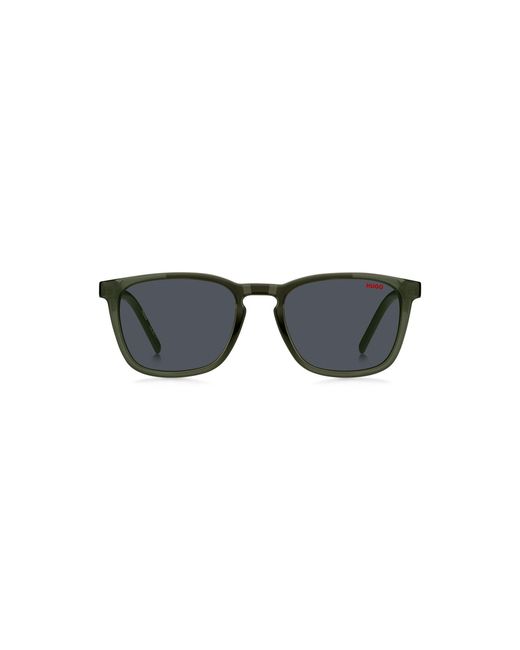 HUGO Black Sunglasses With Patterned Temples for men