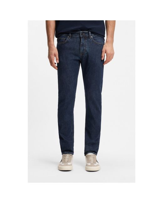 Boss Blue Delaware Slim-Fit Jeans for men