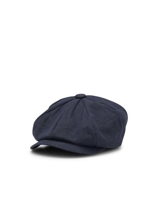 Boss Blue Beckham X Baker-Boy Cap for men