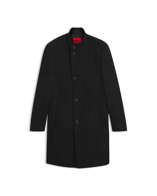 HUGO Black Casual Coat for men
