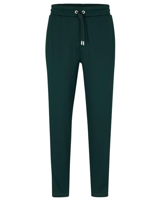 BOSS by HUGO BOSS Regular-fit Tracksuit Bottoms With Colour-blocking in  Green for Men | Lyst Canada