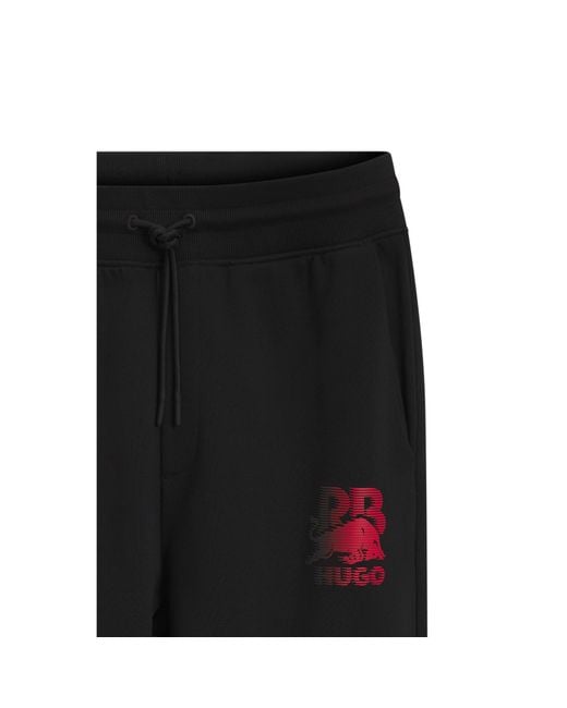 HUGO Black X Rb Tracksuit Bottoms With Bull Motif for men