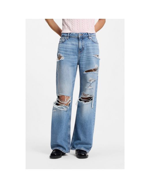 HUGO Blue Baggy-Fit Jeans