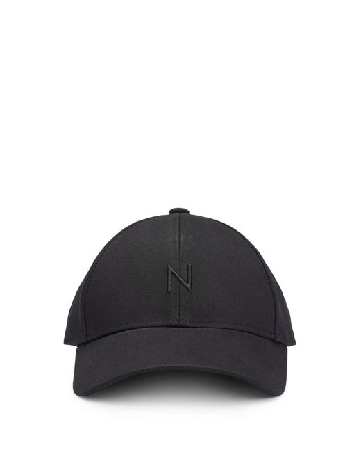 Boss Black Naomi X Cotton-twill Cap With 3d Embroidery