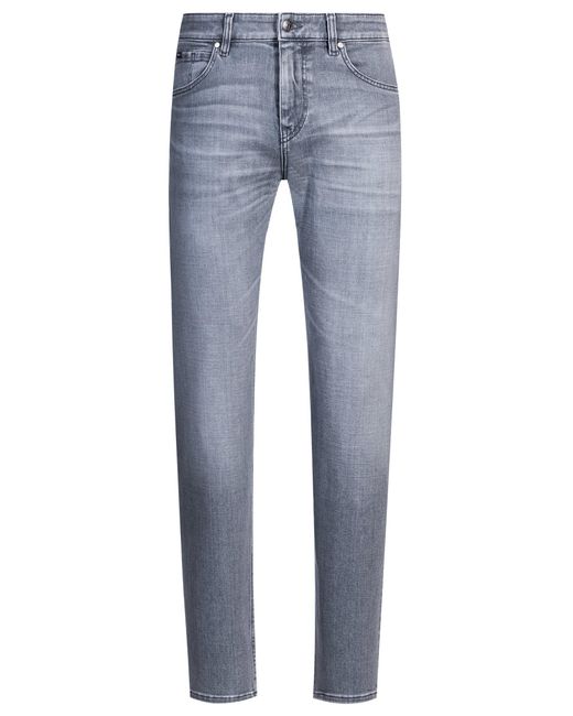 Boss Regular-Fit Maine-Jeans Van Grijs Italiaans Denim in het Blue voor heren