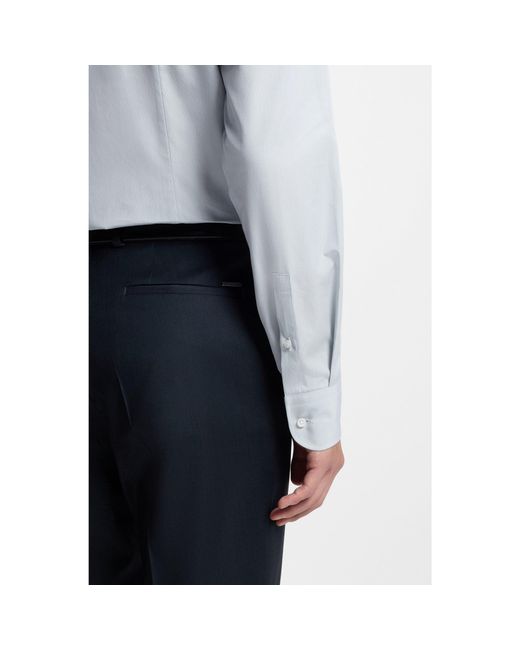 Boss Gray Slim-Fit Shirt for men